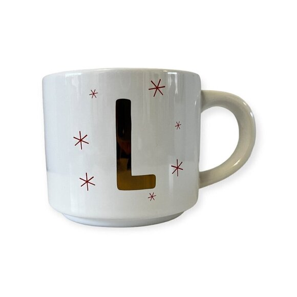 Threshold Target Holiday Mug Monogram With The Letter "L" Coffee Mug 14 Oz. - Picture 2 of 8
